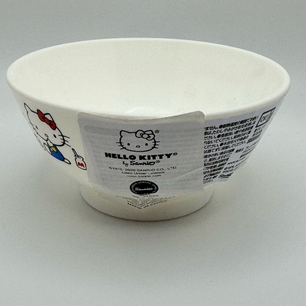 Hello‎ Kitty Sanrio Rice Bowl Plastic Dish Dinnerware Japan Cat Kitten NWT New